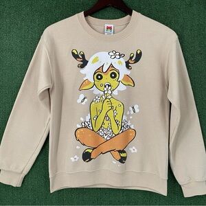 Extremely Rare Omocat Deerboy Faun Anime Sweatshirt Women’s Size Small